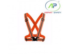 Áo phản quang dây đàn hồi màu cam